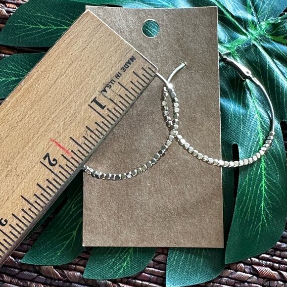 BOGO FREE 2” Silver Hoop Earrings - Picture 4 of 5